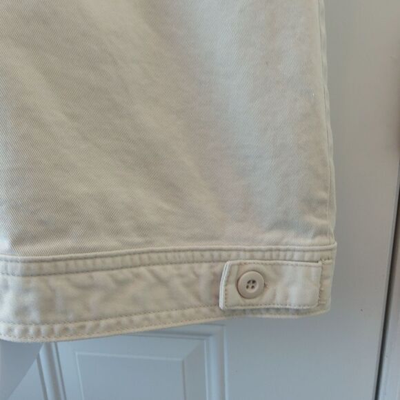 Avenue light khaki color hidden button front vest with pocket - Picture 9 of 10